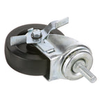 Thumbnail image #1 for AllPoints Foodservice Parts & Supplies 263271 4-Inch Threaded Stem Swivel Caster with Brake, 240 lb Capacity