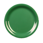 Thumbnail image #1 for Thunder Group CR110GR Melamine Plate, 10-1/2" Round, Narrow Rim, Green Case of 4 Dozen
