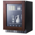 Thumbnail image #1 for Summit Commercial AL57GPNR 5 Cu. Ft. Black Glass Door Beverage Center, Built-In/Freestanding, Bottom-Mounted Refrigeration