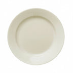 Thumbnail image #1 for Libbey Porcelana Cream 740-901-009 8-3/4" Round Porcelain Plate with Rolled Edge, Cream White