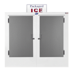 Thumbnail image #2 for Leer 3574301 Outdoor Ice Merchandiser, 75 cu. ft., Solid Doors, Self-Contained Bottom-Mounted Refrigeration
