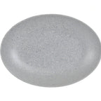 Thumbnail image #1 for Cal-Mil Coronado 22391-11-121 Oval Melamine Platter, Gray, Matte Finish, 7-3/4" x 10-3/4" x 1-1/4" Case of 6