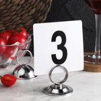 Thumbnail image #2 for New Star Foodservice Inc. 23381 Table Menu and Card Holder Ring Clip Stand, 2-1/4"W x 2"D x 2-1/4"H, Zinc Alloy Base Case of 24 Dozen