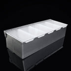 Thumbnail image #1 for New Star Foodservice Inc. 48032 5-Compartment Stainless Steel Condiment Dispenser Case of 12