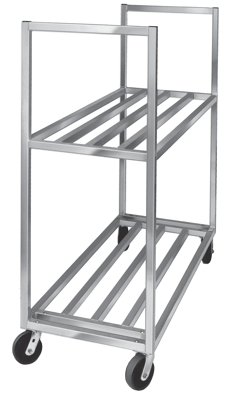 Product image #6 for Aluminum Banquet Utility Cart / Cooler Box Transport Truck with 2 Shelves