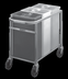 Thumbnail image #5 for Triple Mobile Ingredient Bin Cart with 3 Included Bins, 17.5 in. W x 31 in. D x 28 in. H