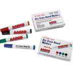 Thumbnail image #1 for AARCO Products M-4 Dry Erase Markers, Red, Blue, Green & Black, 4-Pack