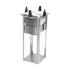 Thumbnail image #1 for Lakeside Manufacturing EASY-GLIDE S4006 Unheated Single-Tube Dish Dispenser, Open Frame, Self-Leveling, Square Plates 5"–5-3/4"