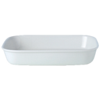 Thumbnail image #1 for Steelite International Steelite Performance, Simplicity 11010331 Oblong Ceramic Roaster, 4 qt, 14" x 12" x 2.13"