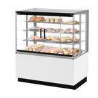 Thumbnail image #1 for Fri-Jado USA MCC 48-4 A SS FD SB UF 48" W Self-Service Ambient Merchandiser with Flap Door, Solid Back, 4 Shelves, Underframe, LED Lighting