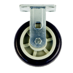 Thumbnail image #1 for New Age C518 Rigid Plate Caster, 6 in Diameter, 2 in Face, Polyurethane Wheel, 700 lb Capacity
