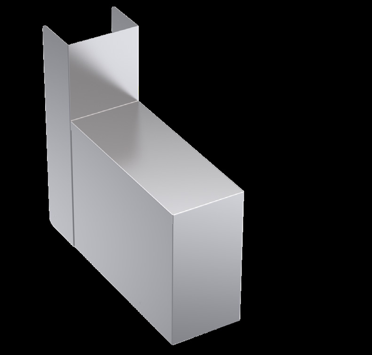 Product image #5 for Krowne Royal Series 6-Inch Wide Underbar Chase Filler with 4-Inch Rear Open Chase, 19-Inch Deep