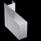 Thumbnail image #5 for Krowne Royal Series KR19-6CF Underbar Chase Filler, 6 in W x 19 in D, 4 in Rear Open Chase, Stainless Steel, Legless