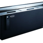 Thumbnail image #1 for SABA SBC-95B Three-Section Horizontal Bottle Cooler, 95-1/4" W, (3) Sliding Lids, Digital Temperature Control, Black Exterior