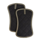 Thumbnail image #2 for Chef Revival CL2PXSKBDBKBK-1 Pyrotex Pot Handle Holder, 10" x 6", Black and Beige, Heat Resistant to 450°F