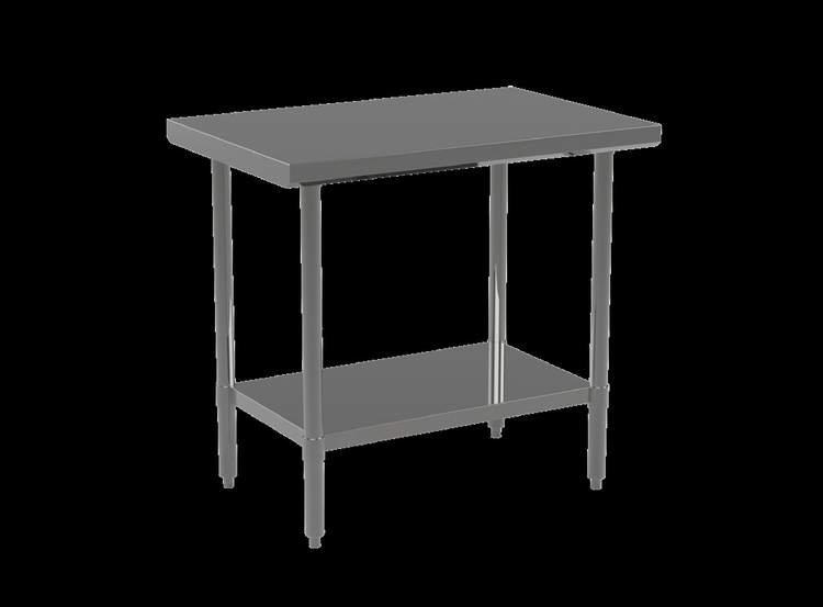 Product image #2 for MixRite 36-Inch x 36-Inch Stainless Steel Work Table with Adjustable Undershelf