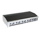 Thumbnail image #2 for Venancio USA Elite Series R60CT-60C 60" Radiant Gas Countertop Charbroiler, Cast Iron Grates, Manual Controls