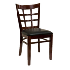 Thumbnail image #1 for ATSMFG ATS AT&S-523 MFG Stackable Side Chair, Nine-Grid Wood Back, Beech Wood Frame Case of 2
