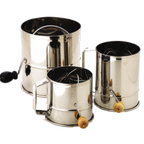 Thumbnail image #1 for Alegacy Foodservice Products 1260 Rotary Flour Sifter, 3 lb Capacity, 18/8 Stainless Steel, 16-Mesh Screen