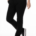 Thumbnail image #1 for Chef Works PEC02W-BLK-16 Women's Black Chino Stretch Chef Pants, Size 16
