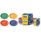 Thumbnail image #1 for G.E.T. Diamond Mardi Gras SP-OP-120-MIX Oval Melamine Platter, 12" x 9", Assorted Colors 1 Dozen