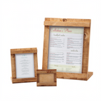 Thumbnail image #1 for Cal-Mil Madera 3483-811-99 Rustic Pine Menu/Card Holder, 8-1/2"W x 11"H Case of 6