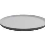 Thumbnail image #1 for G.E.T. RO-1410-WM/GRM Oval Melamine Platter, 14 x 10 in, White Matte Interior and Gray Matte Exterior Case of 6