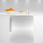 Thumbnail image #1 for Summit Commercial FF7BKBISSTB One-Section Undercounter Refrigerator, 5.5 cu. ft., Stainless Steel Door, Black Exterior