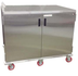 Thumbnail image #4 for Economy Enclosed Mobile Patient Tray Cart, 24-Tray, Two-Door, Stainless Steel