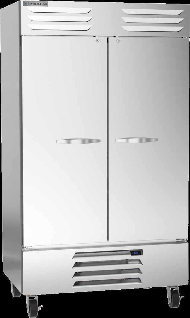 Product image #5 for Beverage Air Vista Series Two-Section Bottom-Mount Reach-In Refrigerator, Solid Doors, 44 Cu. Ft.