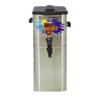 Thumbnail image #1 for Curtis TCO421A000 4 Gallon Oval Iced Tea Dispenser, Stainless Steel, 9-4/5" Faucet Clearance, One Valve