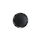 Thumbnail image #1 for G.E.T. Kobe - EGS B246080-SLVB Melamine Bowl Lid, 8-1/4-Inch Round, Black with Silver Rim Case of 6