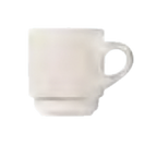 Thumbnail image #1 for Libbey Porcelana 840-145-006 Porcelain Espresso Cup, 3-1/2 oz., Tall, Rolled Edge, Bright White
