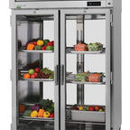 Thumbnail image #5 for Turbo Air PRO PRO-50R-G-PT-N 2-Section Pass-Thru Glass Door Reach-In Refrigerator, 54.82 Cu. Ft., Top-Mount Self-Contained, Stainless Steel