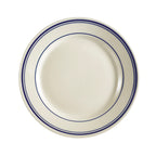 Thumbnail image #1 for CAC China Blue Line BLU-5 5-1/2-Inch Round Ceramic Plate with Rolled Edge Case of 3 Dozen
