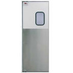 Thumbnail image #1 for Curtron Products Service-Pro® Series 30 SPD-30-AL-3684 Single Swinging Door, 36" x 84", Tempered Aluminum, Satin Anodized Finish, 9" x 14" Window