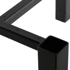 Thumbnail image #2 for G & A Commercial Seating LBS72 Square Beam Table Base, Dining Height, Steel, Black Powder-Coat Finish, Fits 30 x 72 in Tabletop