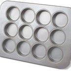 Thumbnail image #1 for JB Prince Chicago M447 12-Cup Aluminized Steel Muffin Pan, Glazed