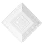 Thumbnail image #1 for CAC China Tango TGO-SQ16 Porcelain Square Plate, 10-Inch, Embossed Rim, Bone White 1 Dozen