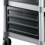Thumbnail image #1 for Cambro BC340KDP110 Single Shelf Panel Set for KD Utility Cart, 31-5/8" x 17-3/4" x 11-3/4", Black