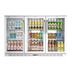 Thumbnail image #5 for KoolMore Three-Section Back Bar Refrigerator with 3 Glass Swing Doors, 11.3 Cu. Ft., Stainless Steel