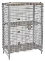 Product image #5 for Cambro Camshelving Premium Stationary Vented Security Unit with Full-Wrap Stainless Steel Cage