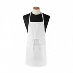 Thumbnail image #1 for Chef Revival 3PBIAELWH White Polyester Bib Apron, 26 x 31 in, 3 Front Pockets Plus Pen Pocket, Adjustable Neck Strap Case of 24