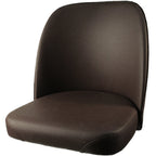Thumbnail image #1 for Oak Street SL2133TOP-ESP Bar Stool Seat Only, Armless Bucket Seat, Vinyl, Espresso