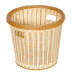 Thumbnail image #1 for G.E.T. Clipper Mill WB-1522-TT . . Round Polypropylene Polyweave Basket, Two-Tone, 14" Dia. x 13"H Case of 6