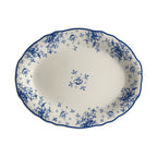 Thumbnail image #1 for Steelite International HL Ivory HL52563903 China Oval Platter, 10" x 7.75", Camille Blue, Scalloped Edge Case of 2 Dozen