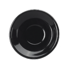 Thumbnail image #1 for International Tableware Cancun 81376-05S Ceramic Bistro Saucer, 6-1/4" Round, Black Case of 3 Dozen