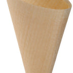 Thumbnail image #2 for JB Prince R657 5 Brown Paper Serving Cone, 5"L x 3" Diameter