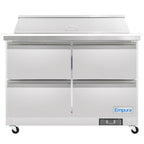 Thumbnail image #3 for Empura Refrigeration E-KSP48M-D4 48-Inch 4-Drawer Refrigerated Sandwich/Salad Mega Top Prep Table, 18-Pan Capacity, Stainless Steel Exterior
