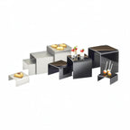 Thumbnail image #1 for Cal-Mil Classic 239-2 Stainless Steel Square Buffet Riser, 5"W x 5"D x 2"H